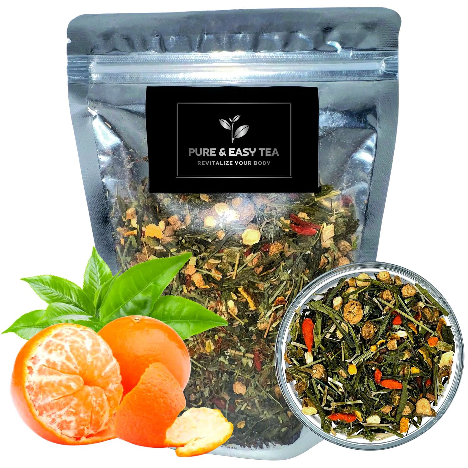 Pure And Easy Tea, Detox Delight, 30 Day Detox, Supports Healthy Slimming, Liver, Gut Colon Cleanse, Advanced Full Body Blend, 100g3.5oz