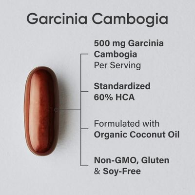 Sports Research Garcinia Cambogia Extract 60 HCA with Extra Virgin Organic Coconut Oil Non-GMO, Soy Gluten Free 90 Liquid Softgels