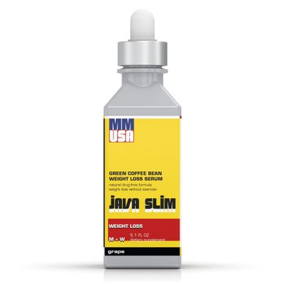 MMUSA Java Slim Pre-Workout Serum: Rapid Weight Loss Metabolism Accelerator. Burn Fat, Caffeine Energy Boost, Green Coffee Extract, L-Carnitine, Suppress Appetite Grape, 5.1 Fl. Oz.