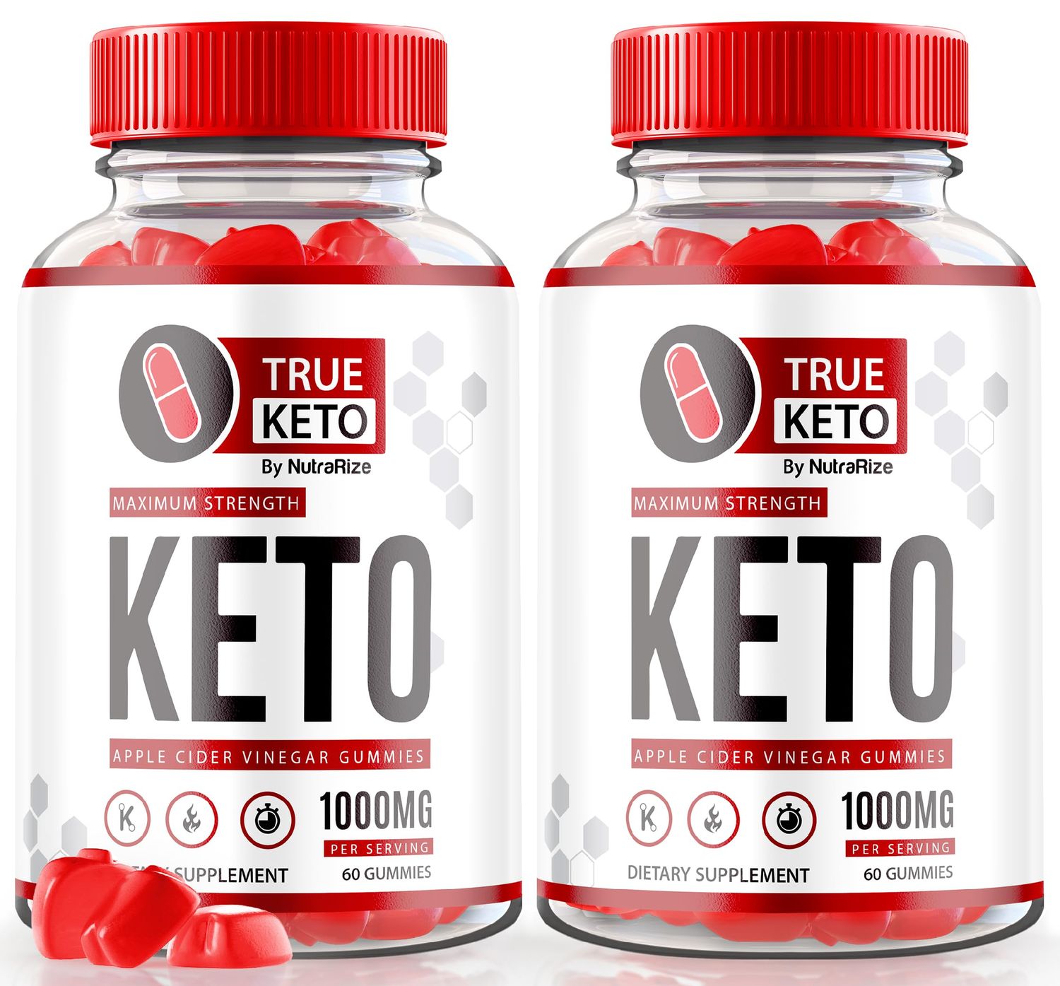 2 Pack True Keto ACV Gummies, True Keto Advanced ACV Supplement, Maximum Strength Keto Formula, Apple Cider Vinegar 1000MG, Keto Vitamins, All Natural ACV Gummy, Official Keto Reviews 120 Gummies