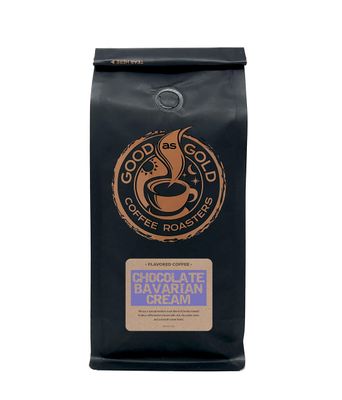 Chocolate Bavarian Cream Coffee Beans, Flavored Coffee, 12 Ounce Bag - Good As Gold Coffee Roasters