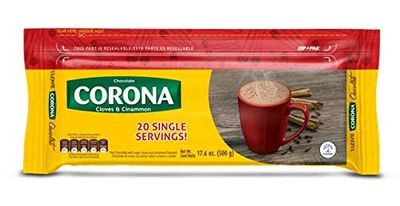 Generic Corona - Cinnamon Cloves Chocolate Bars - Resealable - 17.6 Ounce Pack of 2