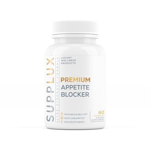 SuppLux PREMIUM Appetite Suppressant Weight Loss Pills for Women Belly Fat Burner, Carb Blocker, Energy Booster, Metabolsim Activating Natural Safe 3rd Party Tested - 60 Capsules