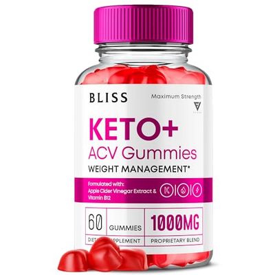 Bliss Keto ACV Gummies Advanced Support, Bliss Keto Gummies, Keto Bliss Maximum Strength Keto ACV Apple Cider Vinegar Folate Vitamin Supplement, Blissketo KetoACV 1000MG Folic Acid 60 Gummies
