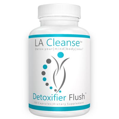 LA Cleanse Detoxifier Flush Detox Supplements - 100 Capsules - 137.5 mg Goldenseal Root with Burdock Root Powder, Yellow Dock Root, Milk Thistle Seed - Body Cleanse Detox for Women and Men