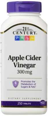 21st Century 300Mg Apple Cider Vinegar Tablets, 3 Count