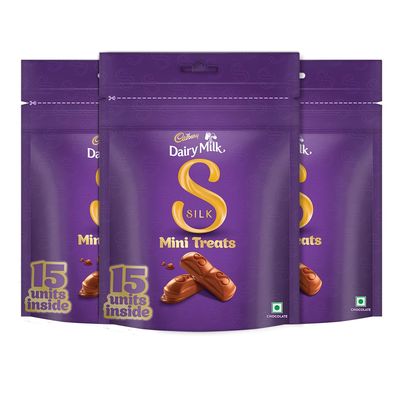 Cadbury Dairy Milk Silk Chocolate Home Treats, 162gm - Pack of 3