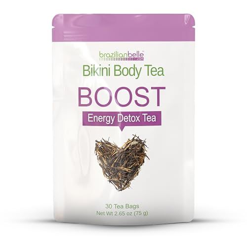 Bikini Body Slimming Detox Tea - Laxative-Free Colon Cleanse Tea to Support a Healthy Weight - Gentle Cleansing Detox Tea for Belly Bloating Relief. All Natural Herbal Tea Blend 30 ct