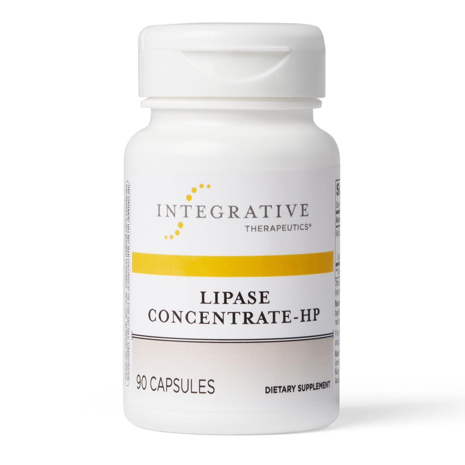 Integrative Therapeutics Lipase Concentrate-HP-Gut Enzyme Supplement for Men and Women to Support The Digestion of Fats - 90 Vegan Capsules