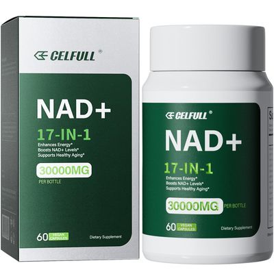 CELFULL NAD Supplement for Women with NADH,Resveratrol,Nicotinamide Riboside,Quercetin-NAD Boosting for Anti Aging Cellular Energy Stamina-30000mgBottle