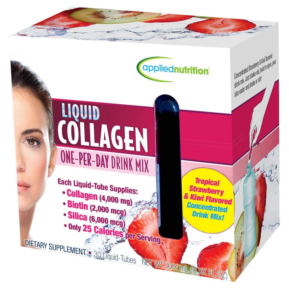 Applied Nutrition Liquid Collagen Skin Revitalization, Limited Value 1 Pack 30 Count Total