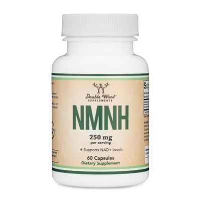 NMNH NMN Supplement Alternative Dihydronicotinamide Mononucleotide 250mg Per Serving, 60 Count 30 Servings NAD Supplement to Boost NAD Levels As We Age Non-GMO, Gluten Free by Double Wood