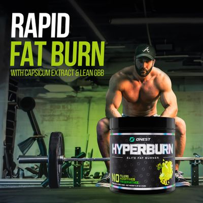 ONEST Hyperburn Thermogenic Powder - 153g 30 Servings Enhanced Energy Boost Performance Support Supplement, Sports Nutrition Powder