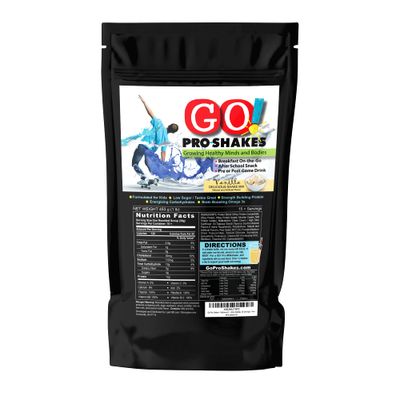 Skinny Jane GO! Pro Shakes Great Tasting Protein Powder Smoothie Drink for Kids Teens Growth Strength Healthy Snack No Added Sugar Rich Delicious Flavor Nutrition Sports Vanilla