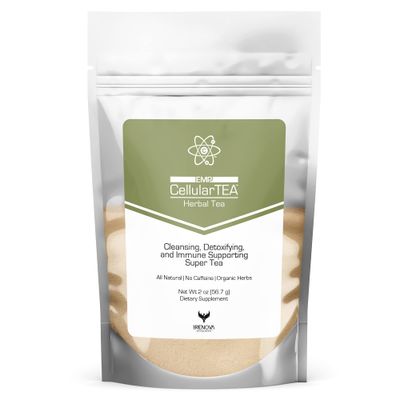 Renova Worldwide CellularTea Organic Detox Tea - Caffeine-Free Cleansing Tea for Everyday Detox, Gut Cleanse, Digestive Health and Immune Support - 48 Servings