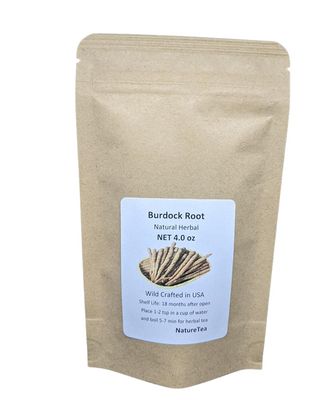 Burdock Root - Arctium lappa Roasted Loose Burdock Root Cut 100 from Nature 4 oz