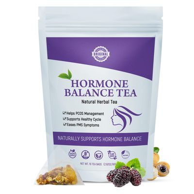 Aromlife Hormone Balance Tea for Women Support Menstrual Cycle Help to Get Pregnant Fast, 10 Loose Leaf Teabags for Fertility and Ovulation