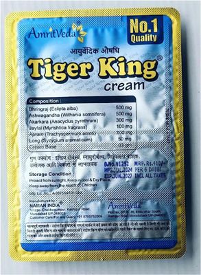 GenOne Erectile Dysfunction Treatment Cream, New Clinically Proven Topical Cream, Helps Get an Erection Within 10 Minutes and Last Longer Tiger King Original Cream for Men, 6 Count