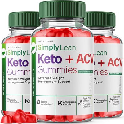 rize labs Pack of 3 Simply Lean Keto ACV Gummies for Advanced Weight Loss, Dietary Supplement, Maximum Strength Gomitas, Advanced Formula Review 180 Gummies