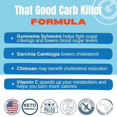That Good Supp Co That Good Carb Killer - Carb Blocker Pills for Weight Maintenance Goals - Appetite Blocker, Kills Sugar Carb Craving - Safe Keto Friendly Formula - Made in USA