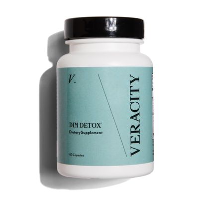Veracity DIM Detox Supplement, Estrogen Progesterone Supplements, Women Hormone Balance, Gluten Free Supplements for Skin Care, Metabolism, Immune Health, Clear Skin, Bloating, Antioxidant, 60 Caps