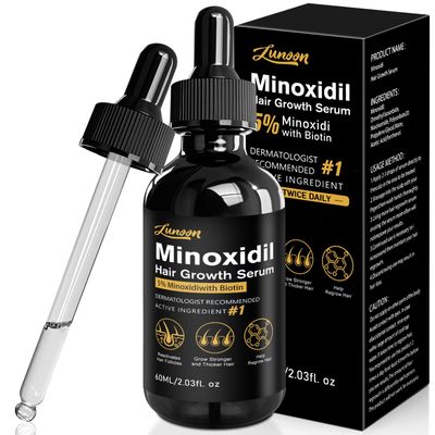 5 Minoxidil for Men and Women Hair Growth Oil- Biotin Hair Serum,Hair Regrowth Treatment for Scalp Hair Loss Beard,Stop hair loss and thinning,Natural, for Longer Fuller Healthier Hair 2.02 oz-SFA1