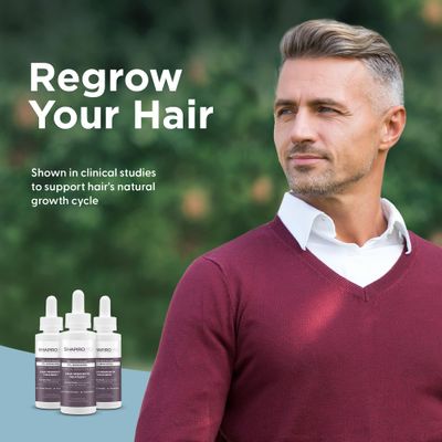 Shapiro MD Hair Growth Experts Minoxidil 5 Topical Solution for Mens Hair Growth, Serum Promotes Hair Regrowth by Reactivating Hair Follicles, 2 Month