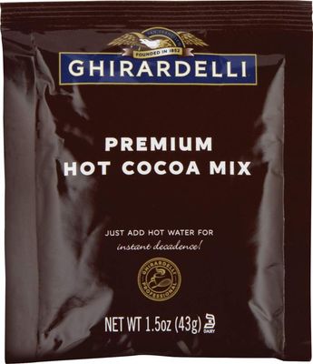 Ghirardelli Premium Indulgence Hot Cocoa Mix, 1.5 oz Pack of 15