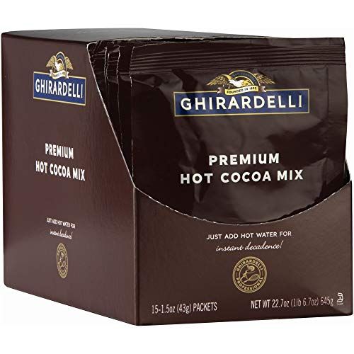 Ghirardelli Premium Indulgence Hot Cocoa Mix, 1.5 oz Pack of 15