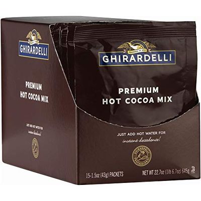 Ghirardelli Premium Indulgence Hot Cocoa Mix, 1.5 oz Pack of 15