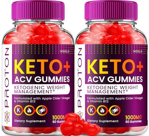 2 Pack Proton Keto ACV Gummies Advanced, Proton Keto ACV Gummies 1000mg, Protein Apple Cider Vinegar Gummy Proton Gummies Reviews, Proton KetoACV Vitamin B12 120 Gummies