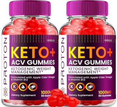 2 Pack Proton Keto ACV Gummies Advanced, Proton Keto ACV Gummies 1000mg, Protein Apple Cider Vinegar Gummy Proton Gummies Reviews, Proton KetoACV Vitamin B12 120 Gummies