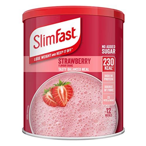 Slim-Fast Summer Strawberry Flavour Milkshake Powder - 12 Servings 438g