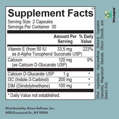 Veracity DIM Detox Supplement, Estrogen Progesterone Supplements, Women Hormone Balance, Gluten Free Supplements for Skin Care, Metabolism, Immune Health, Clear Skin, Bloating, Antioxidant, 60 Caps