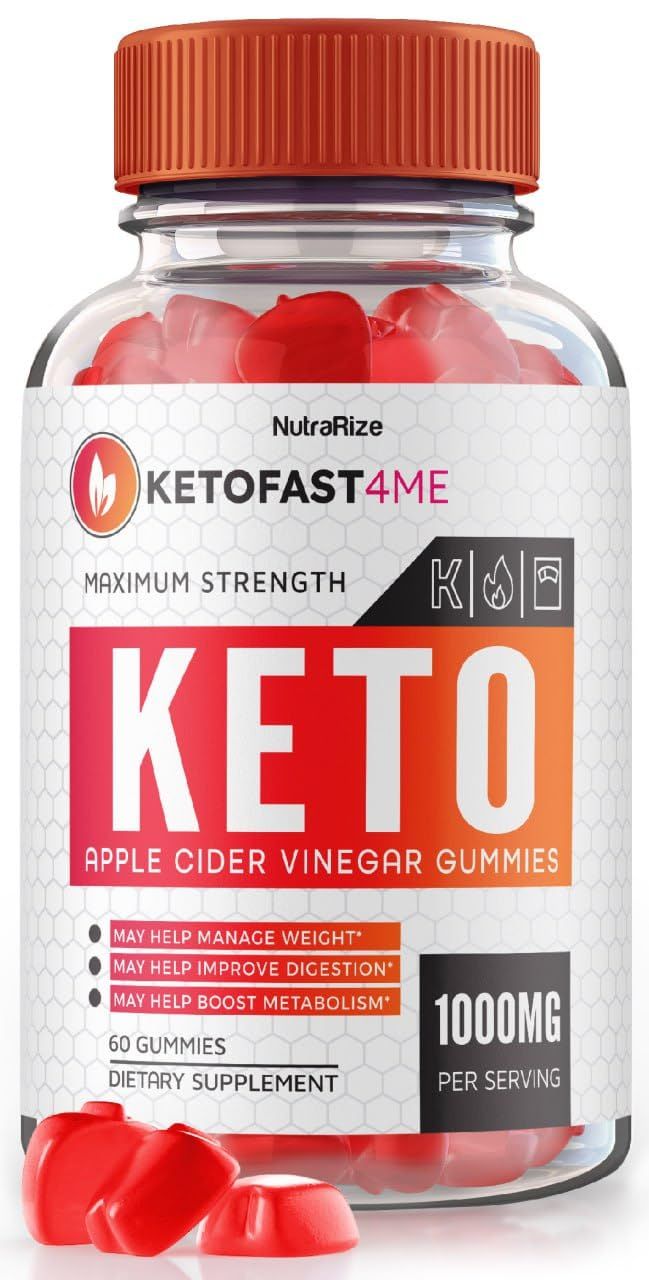 NutraRize KetoFast4ME KetoACV Gummies for Advanced Weight Loss, Maximum Strength Supplement, Gomitas Gummy Reviews 60 Gummies