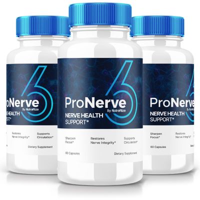 NutraRize 3 Pack ProNerve6 Neuropathy, ProNerve 6 Nerve Support Supplement, Pro Nerve 6 Capsules, ProNerve6 Pastillas Reviews 180 Capsules