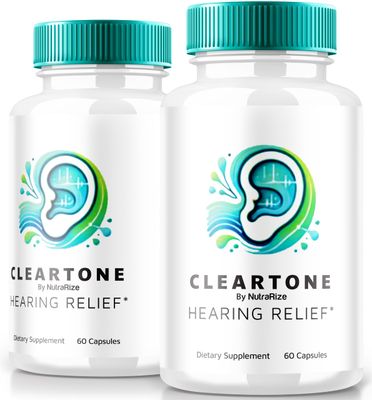 NutraRize 2 Pack ClearTone Tinnitus, Clear Tone Pills for Hearing, ClearTone Pills Supplement for Overall Ear Health, Official Auditory Support Capsules, ClearTones Review 120 Capsules