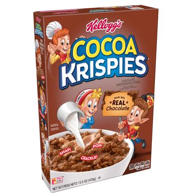 Kelloggs Cocoa Krispies Breakfast Cereal, Real Chocolate, 15.5 Oz Box