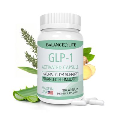 Balancexlite Plus GLP-1 Supplement, GLP1 Support for Women Men, GLP Activate Natural Formula, GLP-1 Supplement for Metabolic, Energy, Gut Overall Health- 30 Day Supply 90 Capsules