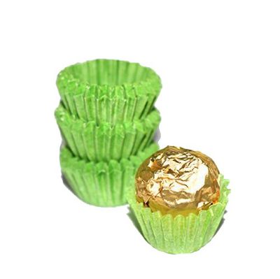 Pastry Chefs Boutique Paper Chocolate Truffles Bonbons Candy Cups 3, Green