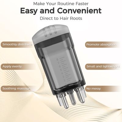 Minoxidil Applicator, Quick Even Apply Direct to Root Scalp Applicator Comb Minoxidil Applicator Tool, Small Hair Applicator Bottle Specially for Minoxidil Applicator Brush