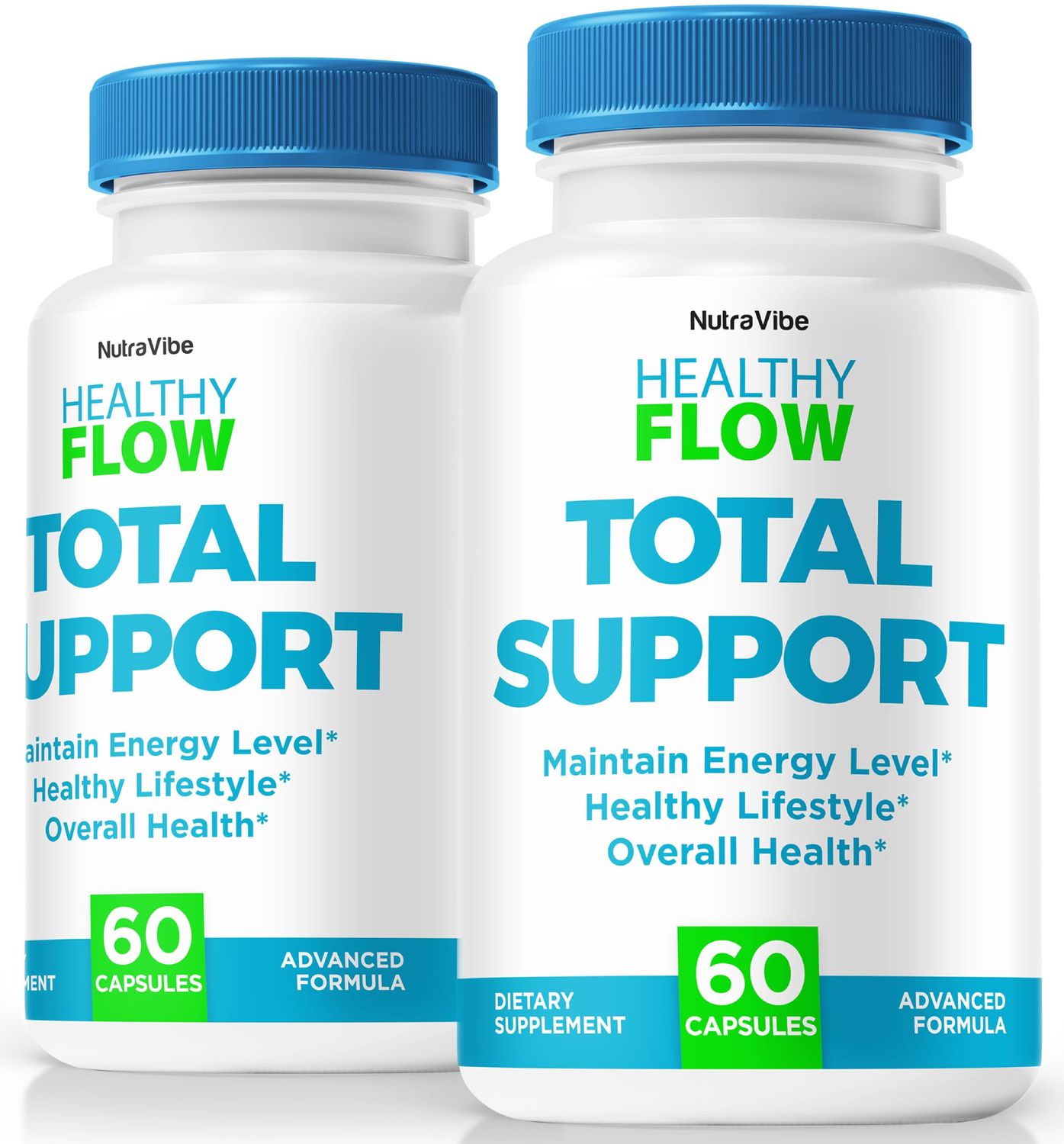 NutraVibe 2 Pack Healthy Flow Capsules - Official HealthyFlow Pills, All-Natural Ingredients to Support Healthy Levels and Overall Well-Being, Premium HealthyFlow Pastillas, Review 120 Capsules