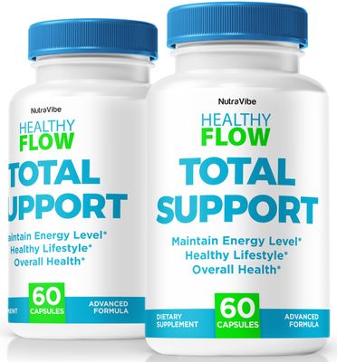 NutraVibe 2 Pack Healthy Flow Capsules - Official HealthyFlow Pills, All-Natural Ingredients to Support Healthy Levels and Overall Well-Being, Premium HealthyFlow Pastillas, Review 120 Capsules
