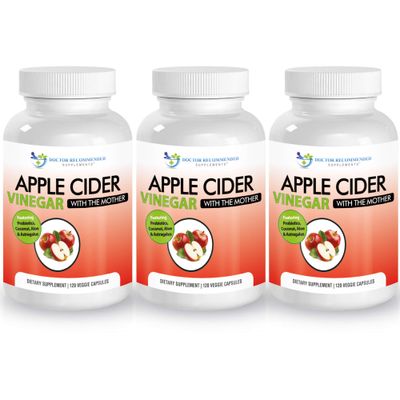 Apple Cider Vinegar Capsules - 100 Organic Apple Cider Vinegar Pills 1500 mg - Natural Digestion, Immune Booster Support Cleansing Supplement with Probiotics - Made in The USA