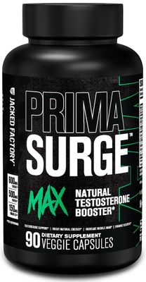 Primasurge Max Testosterone Booster For Men - Natural Testosterone Supplement for Men with Tongkat Ali, Fadogia Agrestis Sensoril Ashwagandha - Test Booster for Muscle Mass Vitality - 90 Count