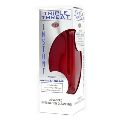 Wellgenix Strip Triple Threat Herbal Cleanse Detox Liquid and Accel-Gels - Extra Strength One Day Body Detoxifying Cleanse - Fruit Punch 32oz - 2 Accel-gels