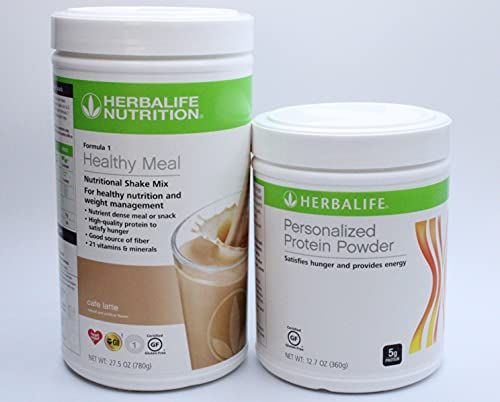 HERBALIFE Duo Formula 1 Healthy Meal Nutritional Shake Mix Cafe Latte with Personalized Protein Powder