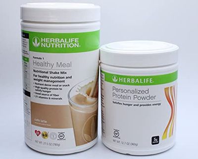 HERBALIFE Duo Formula 1 Healthy Meal Nutritional Shake Mix Cafe Latte with Personalized Protein Powder