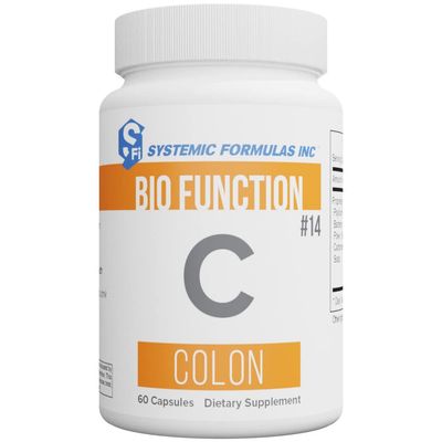 Systemic Formulas Bio Function C Colon - 14, 60 Capsules. Liver and Colon Support Colon Care. Mildly Laxative, for Temporary weak Bowel Function. Healthy Liver Pills detoxify Liver
