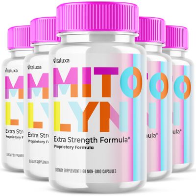5 Pack Mitolyn Pills Vitamin Supplement, Mytolyn Capsules Advanced Purple Peel Loss Formula Mitolin, Mytolin Max Strength Reviews Wait Green Coffee Tea Extract, Glucomannan Cayenne 300 Ct